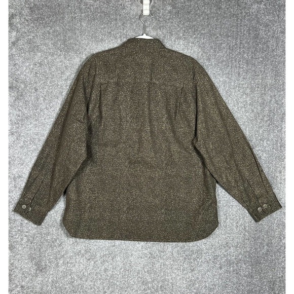 Freedom Foundry Long Sleeve Button Up Shirt Mens Size XXL Brown POCKETS - Picture 2 of 10